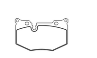 Thumbnail for Technical drawing of a Pagid 8279 brake pad with dimensions labeled