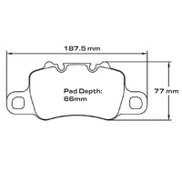 Thumbnail for Pagid Racing Brake Pads No. 4925 (Rear)