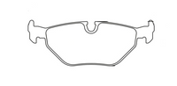 Thumbnail for Pagid Racing Brake Pads 1285 shape image