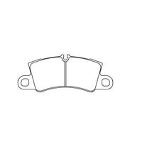 Thumbnail for Technical drawing of a Pagid 4581 brake pad with dimensions labeled
