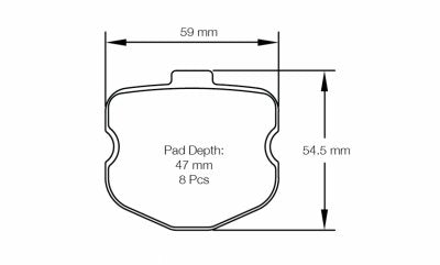 Pagid Racing Brake Pads No. 8240 Rear - Competition Motorsport