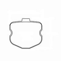 Thumbnail for Technical drawing of a Pagid 8240USA Rear brake pad with dimensions labeled