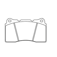 Thumbnail for Pagid racing brake pad shape no. 2487 image of shape