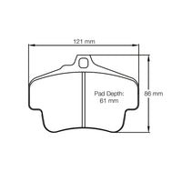 Thumbnail for Pagid Racing Brake Pads No. 2405