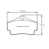 Thumbnail for Pagid Racing Brake Pads No. 2406