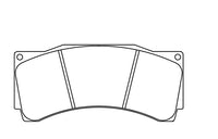 Thumbnail for Pagid 1539 brake pad Technical drawing of a brake pad with dimensions labeled