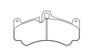 Thumbnail for Technical drawing of a Pagid 8003 brake pad with dimensions labeled