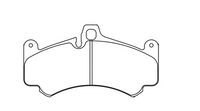 Thumbnail for Technical drawing of a Pagid 8004 brake pad with dimensions labeled