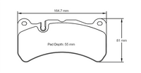Thumbnail for Pagid Racing Brake Pads No. 8005 (Front)
