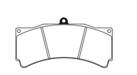 Thumbnail for Technical drawing of a pagid 8018 brake pad with dimensions labeled