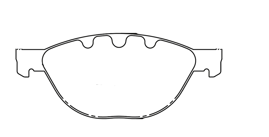 Technical drawing of a Pagid 8019 brake pad with dimensions labeled