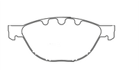 Thumbnail for Technical drawing of a Pagid 8019 brake pad with dimensions labeled