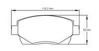 Thumbnail for Pagid Racing Brake Pads No. 8029 (Front)