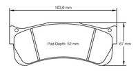 Thumbnail for Pagid Racing Brake Pads No. 8038 (Front)