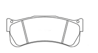 Thumbnail for Technical drawing of a Pagid 8038 brake pad with dimensions labeled