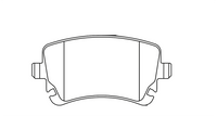 Thumbnail for Technical drawing of a Pagid 8039 brake pad with dimensions labeled