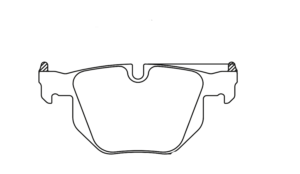 Technical drawing of a Pagid 8051 brake pad with dimensions labeled