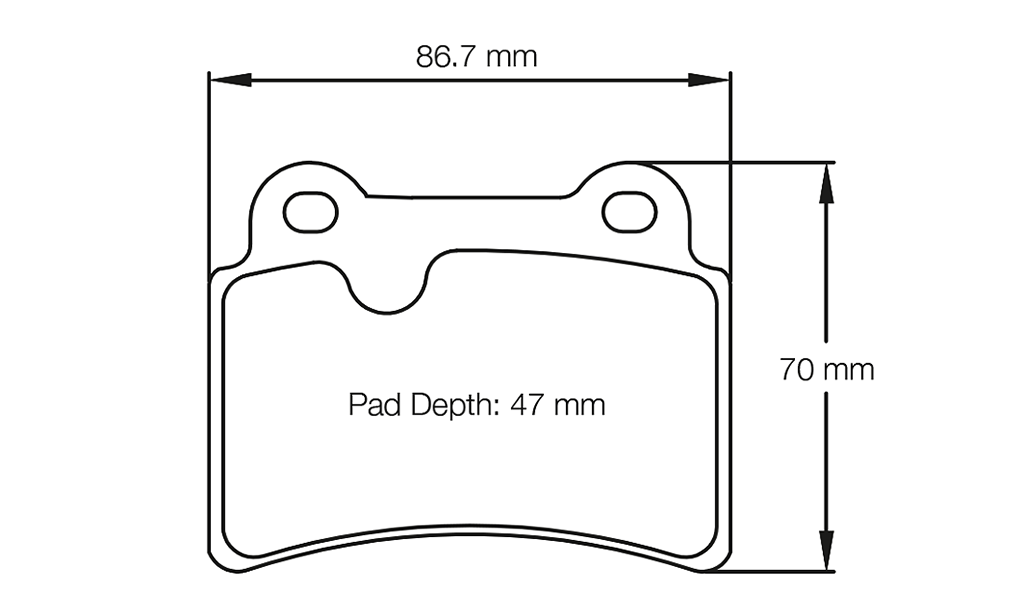 Pagid Racing Brake Pads No. 8069 (Rear)