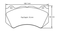 Thumbnail for Pagid Racing Brake Pads No. 8083 (Front)