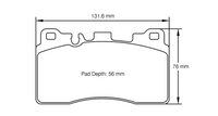 Thumbnail for Pagid Racing Brake Pads No. 8089 (Rear)