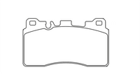 Thumbnail for Technical drawing of a Pagid 8089 brake pad with dimensions labeled