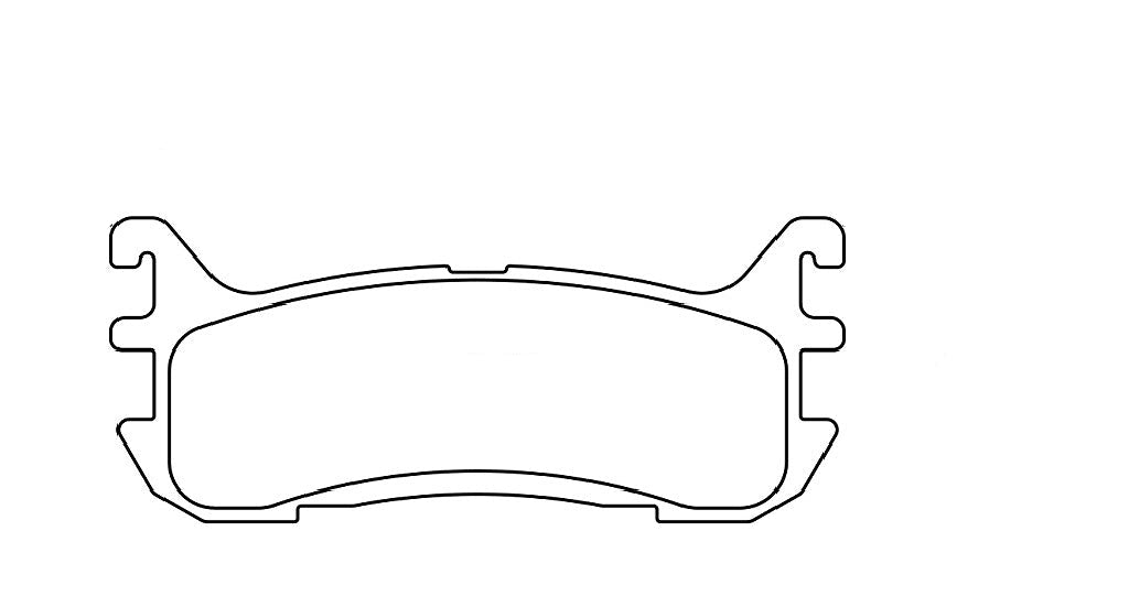 Technical drawing of a Pagid 8129USA brake pad with dimensions labeled