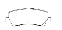 Thumbnail for Technical drawing of a Pagid 8204 brake pad with dimensions labeled