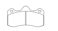 Thumbnail for Technical drawing of a Pagid 8214 brake pad with dimensions labeled