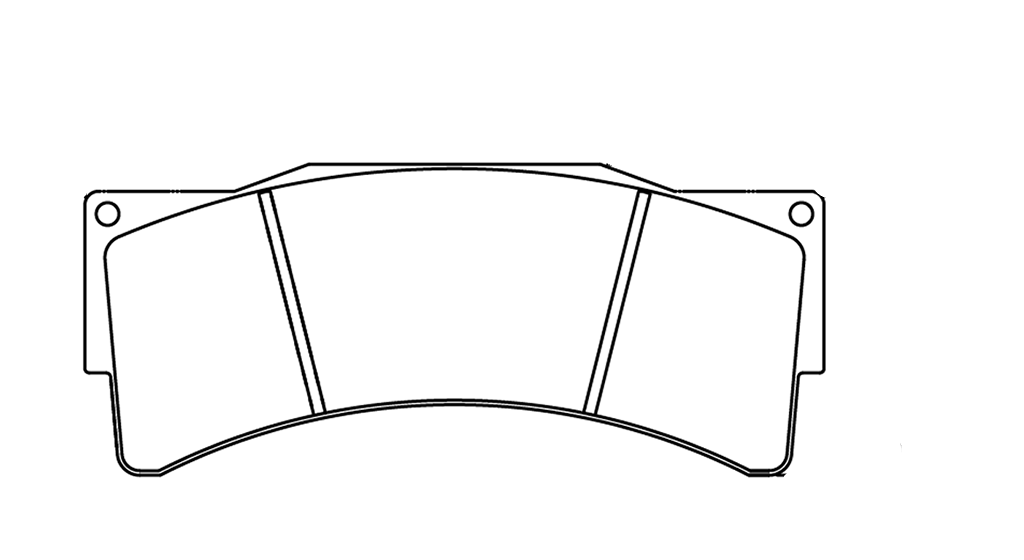 Technical drawing of a Pagid 8233 brake pad with dimensions labeled
