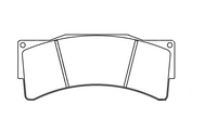 Thumbnail for Technical drawing of a Pagid 8233 brake pad with dimensions labeled