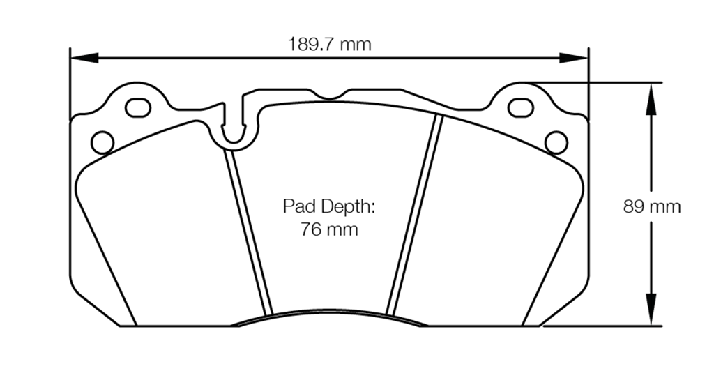 Pagid Racing Brake Pads No. 8239 (Front)