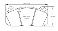 Thumbnail for Pagid Racing Brake Pads No. 8239 (Front)