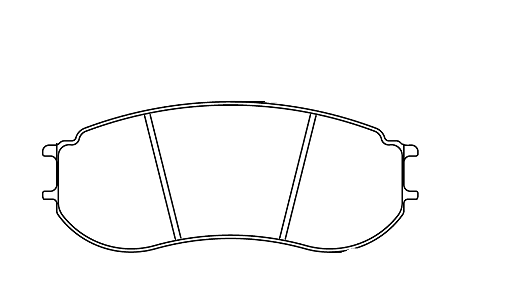 Pagid racing brakes pad shape 8241 Porsche 991 GT3 R race car.