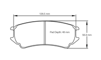 Thumbnail for Pagid Racing Brake Pads No. 8242 (Rear)