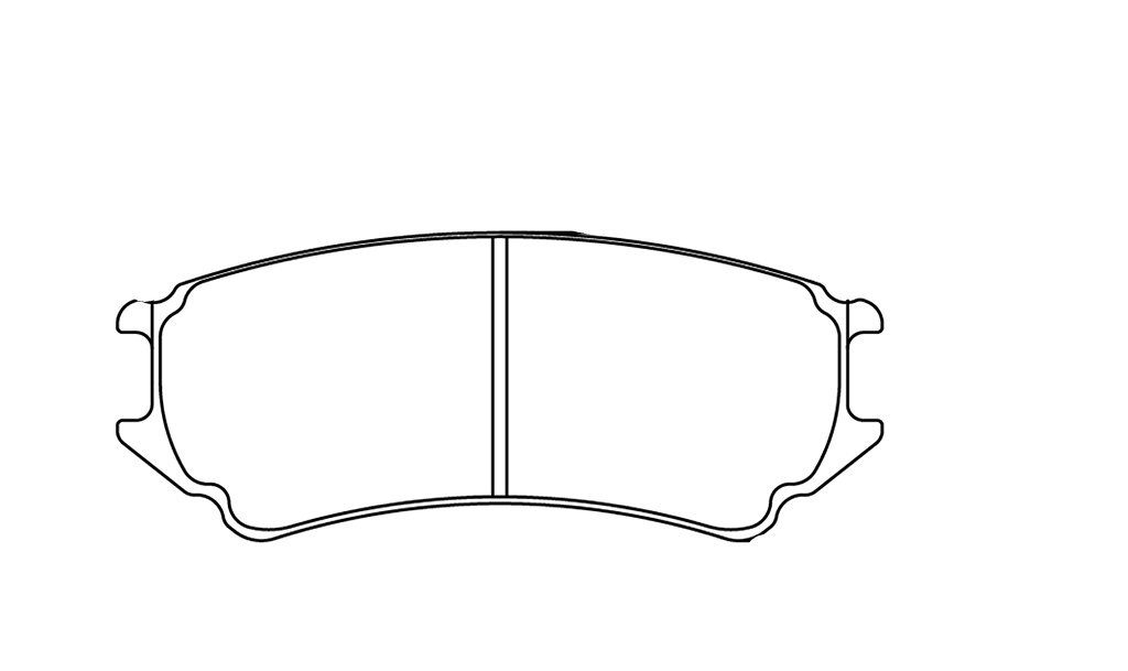 Technical drawing of a Pagid 8242 brake pad with dimensions Image