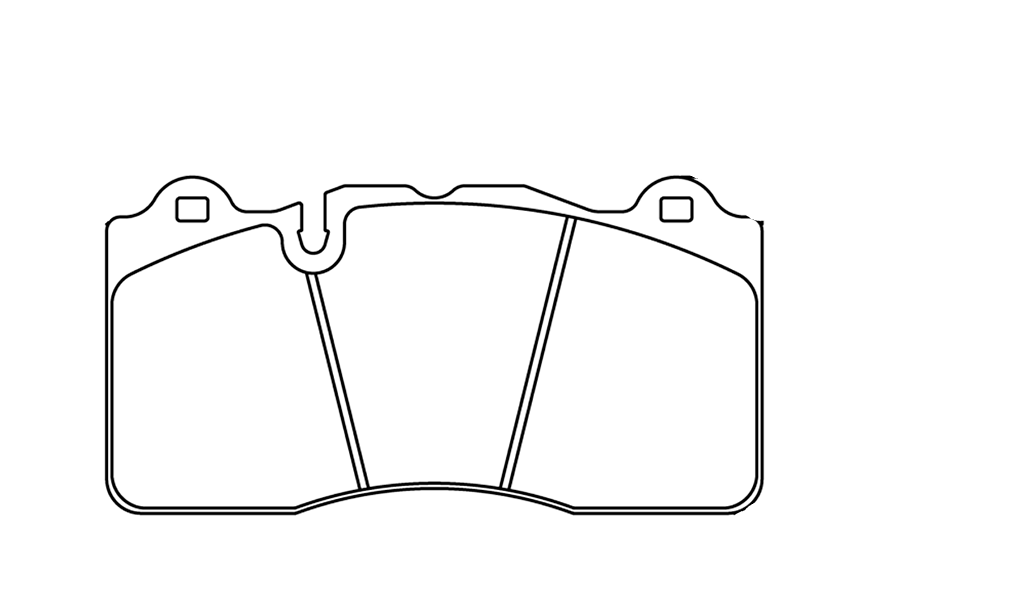 Technical drawing of a pagid 8253 brake pad with dimensions labeled