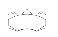 Thumbnail for Technical drawing of a Pagid 8261 brake pad with dimensions labeled