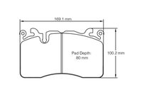 Thumbnail for Pagid Racing Brake Pads No. 8269 (Front) | Ceramic Brakes