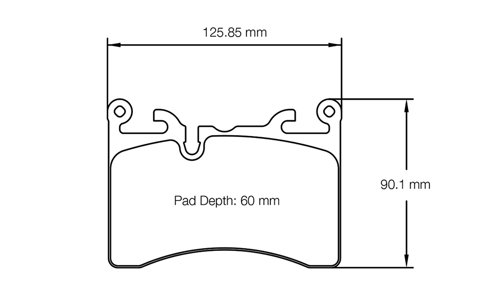 Pagid Racing Brake Pads No. 8284 (Rear) | McLaren w/ Pagid RBD Kit