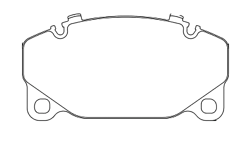Pagid racing brake pads shape 8286 for Porsche 992 Carrera Turbo