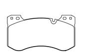 Thumbnail for Technical drawing of a Pagid 8302 brake pad with dimensions