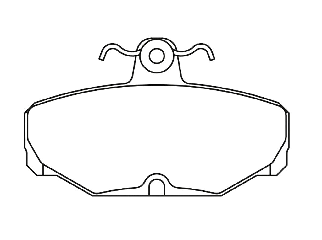 Pagid racing brake pad shape no. 1163