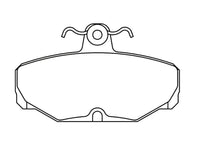 Thumbnail for Pagid racing brake pad shape no. 1163
