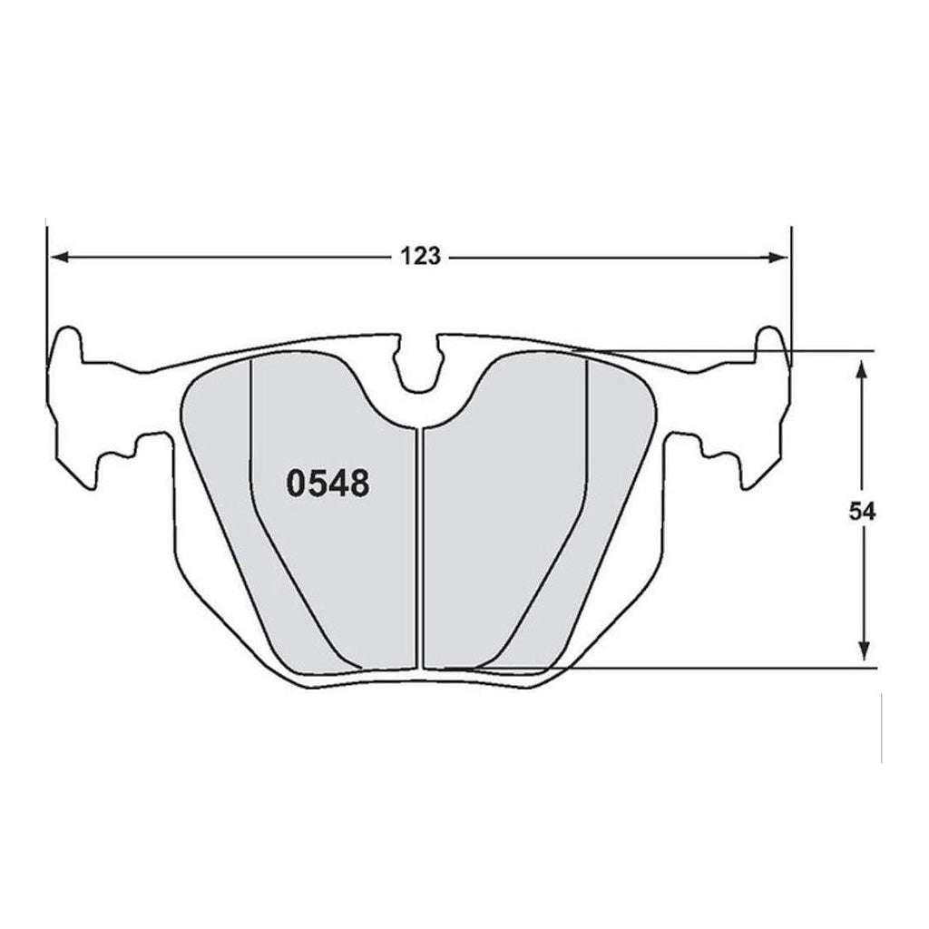 Performance Friction PFC Brake Pads 0548.XX.16.44 | Spec E46 Rear