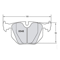 Thumbnail for Performance Friction PFC Brake Pads 0548.XX.16.44 | Spec E46 Rear