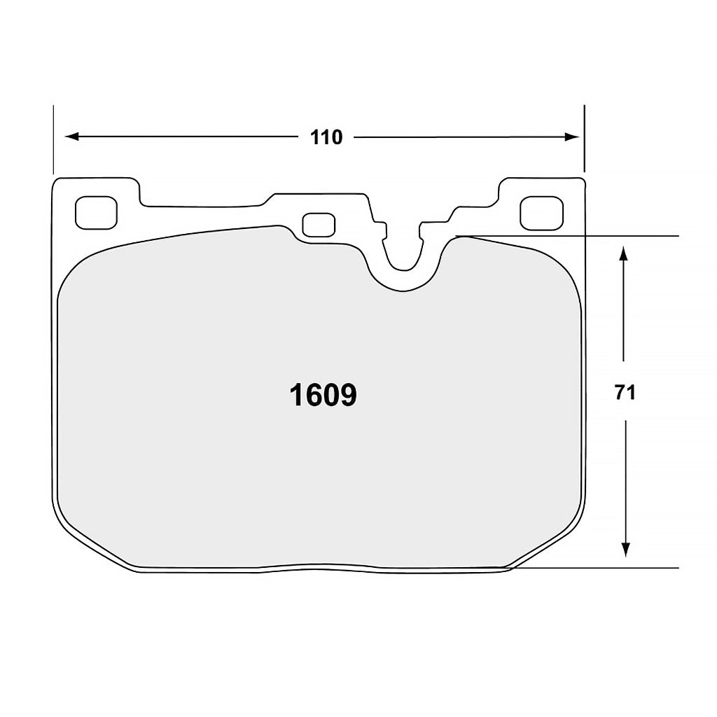 Performance Friction PFC Brake Pads 1609.XX.17.44 (Front)