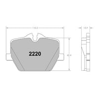 Thumbnail for Performance Friction PFC Brake Pads 2220.332.16.44 (Rear)