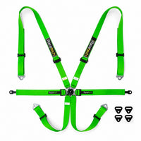 Thumbnail for Racetech Pro International 6 Point Lightweight GT Harness Porsche Style in lizard green 