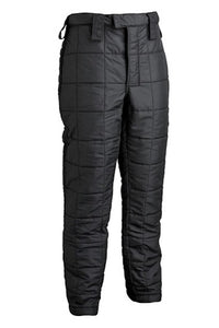 Thumbnail for Sparco Sport Light racing pants in black with quilted construction, belt loops, and straight-leg design on a white Shopify background.