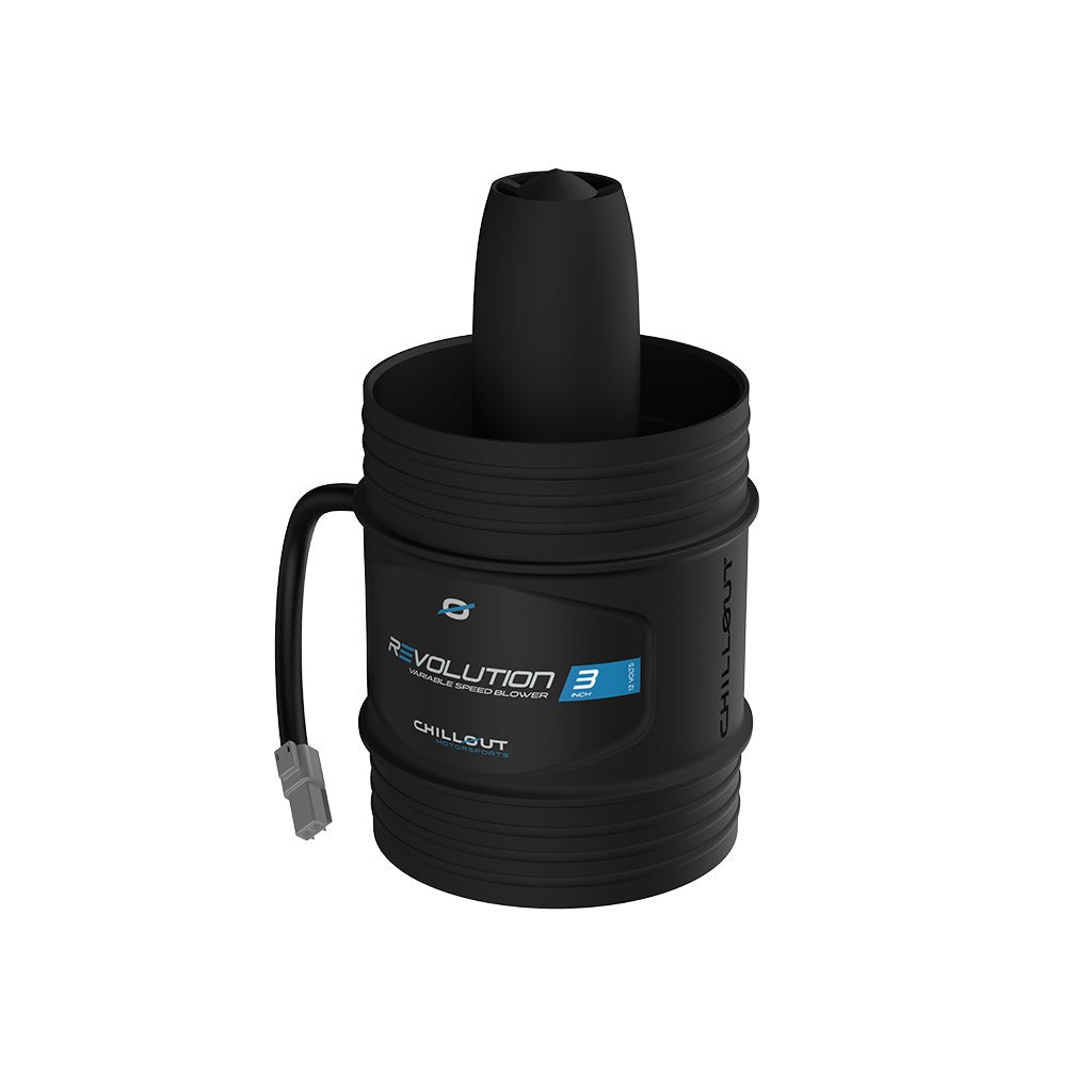 Chillout Systems Revolution 3-Inch Blower lightweight body for cockpit cooling
